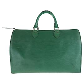 Louis Vuitton-Louis Vuitton Epi Speedy 35 Leather Handbag-Green