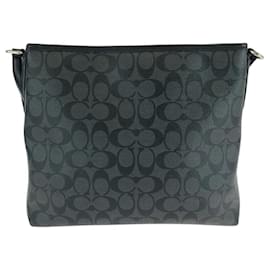 Coach-Coach Signature PVC Shoulder Bag-Black