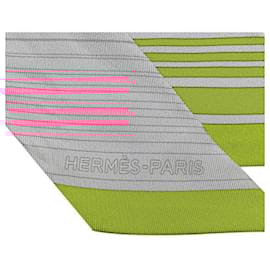 Hermès-Hermes Silk Ex-Libris Scarf-Grey