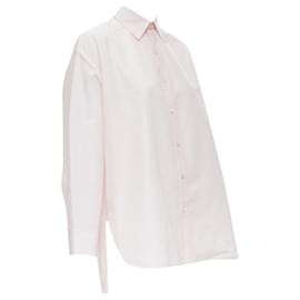 Balenciaga-Chemise oversize à col pincé avec bouton Balenciaga-Rose
