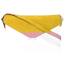 Céline-Celine 2way Shoulder/clutch Bag Yellow-Yellow