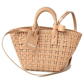 Balenciaga-Sac Balenciaga Basket Bag Bistro XS-Marron,Beige