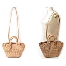 Balenciaga-Balenciaga Basket Bag Bistro XS-Brown,Beige