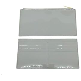 Dior-Christian Dior Patent Cannage Chain Cross Bag S0204 -Grey
