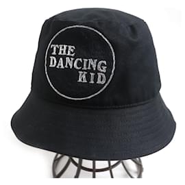 Céline-Celine Cotton Bucket Hat Black-Black