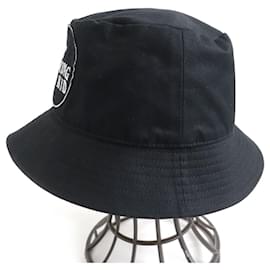 Céline-Celine Cotton Bucket Hat Black-Black