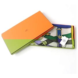 Hermès-Hermes Cashmere Silk Large Shawl-Multiple colors