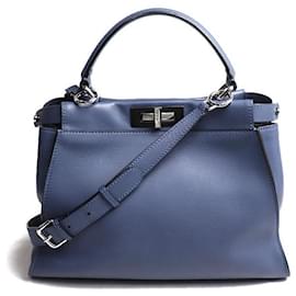 Fendi-Sac à épaule Fendi Peekaboo 2Way Bleu-Bleu