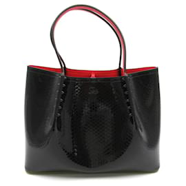 Christian Louboutin-Christian Louboutin Leather Tote Bag Black-Black