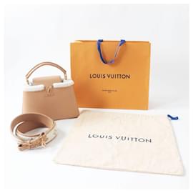 Louis Vuitton-Louis Vuitton Capucines BB Handbag M59267-Brown,Beige