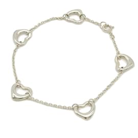 Tiffany & Co-Pulseira Open Heart Tiffany & Co SV925-Prata,Metálico
