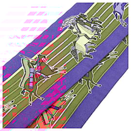Hermès-Hermes Silk Twilly Scarf Pani La Shar Pawnee-Purple