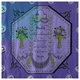 Hermès-Hermes Silk Scarf Blue Multicolor-Blue