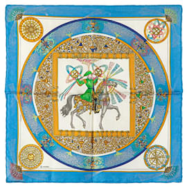 Hermès-Hermes Silk Scarf FEUX DARTIFICE 1987-Multiple colors