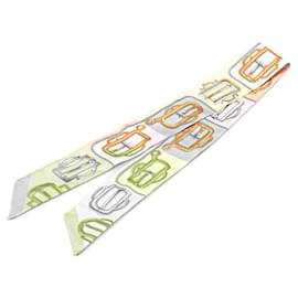 Hermès-Hermes Silk Twilly Scarf Multicolor-Multiple colors