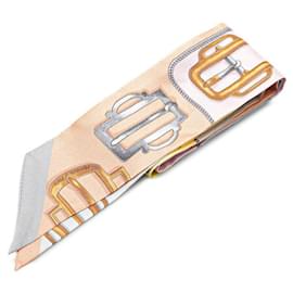 Hermès-Hermes Silk Twilly Scarf Multicolor-Multiple colors