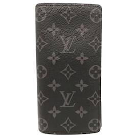 Louis Vuitton-Louis Vuitton Monogram Portefeuille Brazza Wallet-Blue
