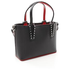 Christian Louboutin-Christian Louboutin Cabata Mini Leather Tote Bag-Black
