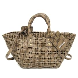 Balenciaga-Balenciaga Bistro XS 671342 Handbag-Brown,Black