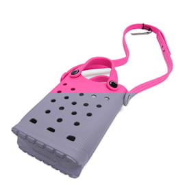 Balenciaga-Sac à main porte-téléphone Balenciaga x CROCS-Rose
