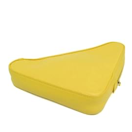 Balenciaga-Sac à main en cuir pour femme Balenciaga Triangle M 476976-Jaune