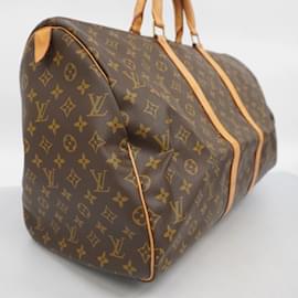 Louis Vuitton-Louis Vuitton Monogram Keepall 55 Boston Bag-Brown