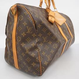 Louis Vuitton-Louis Vuitton Boston Bag Monogram Keepall Bandouliere 55-Brown