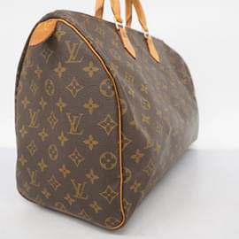Louis Vuitton-Louis Vuitton Monogram Speedy 40 Handbag-Brown
