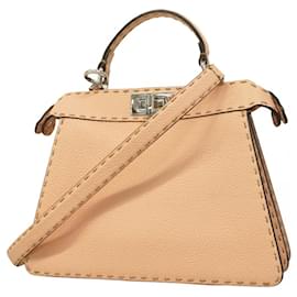 Fendi-Sac à main Fendi Selleria Peekaboo I See You-Beige