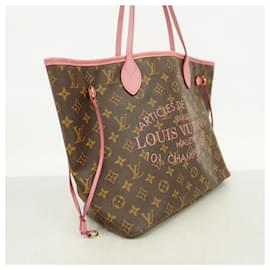 Louis Vuitton-Louis Vuitton Monogram Ikat Flower Tote Bag-Brown,Pink