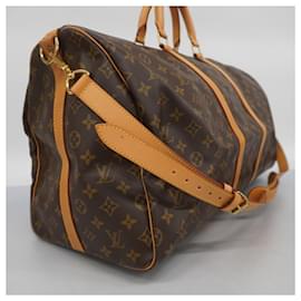 Louis Vuitton-Louis Vuitton Boston Bag Monogram Keepall Bandouliere 55-Brown