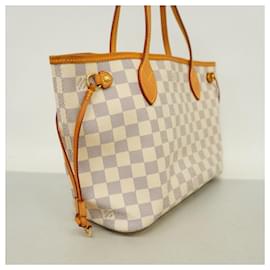 Louis Vuitton-Louis Vuitton Damier Azur Neverfull PM Tote Bag-White