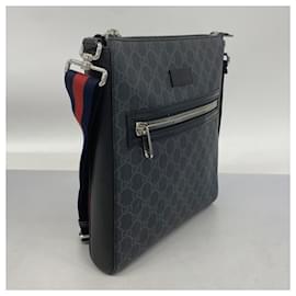 Gucci-Gucci Shoulder Bag GG Supreme Sherry Line 474137-Black,Red,Navy blue