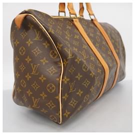 Louis Vuitton-Louis Vuitton Monogram Keepall 45 Boston Bag-Brown