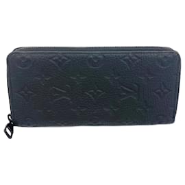 Louis Vuitton-Carteira Longa Louis Vuitton em Noir-Preto