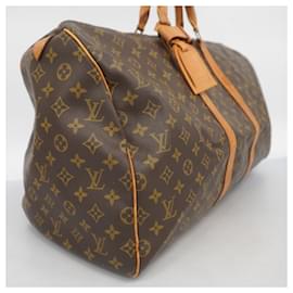 Louis Vuitton-Louis Vuitton Monogram Keepall 55 Boston Bag-Brown