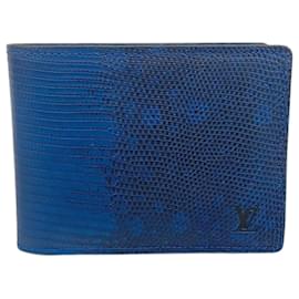 Louis Vuitton-Louis Vuitton Blue Bi-Fold Wallet-Blue