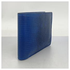 Louis Vuitton-Louis Vuitton Blue Bi-Fold Wallet-Blue