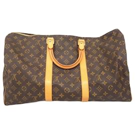 Louis Vuitton-Louis Vuitton Boston Bag Monogram Keepall 50-Brown