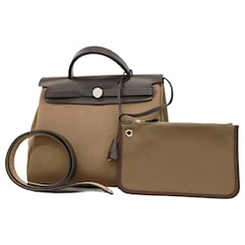 Hermès-Sac à main Hermes Airbag Zip PM en marron-Marron