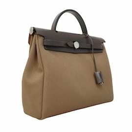 Hermès-Sac à main Hermes Airbag Zip PM en marron-Marron
