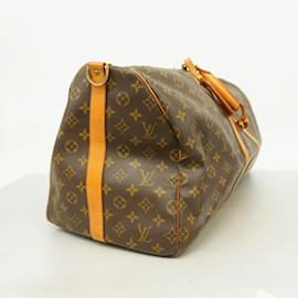 Louis Vuitton-Louis Vuitton Boston Bag Monogram Keepall Bandouliere 55-Brown