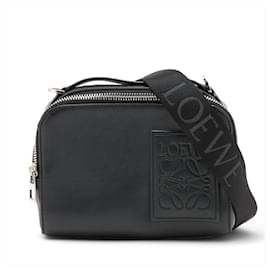 Loewe-Loewe Anagram Crossbody Camera Bag-Black