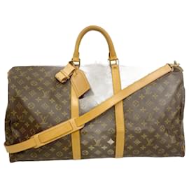 Louis Vuitton-Louis Vuitton Monogram Keepall Bandouliere 55-Brown