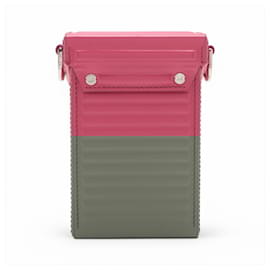 Alfred Dunhill-Dunhill GT Lock Bag Leather Shoulder Bag-Pink
