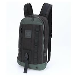 Chanel-Chanel Men's Sports Rucksack Backpack-Black,Green