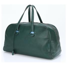 Hermès-Hermes Gallop 50 Leather Boston Bag-Green