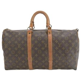 Louis Vuitton-Louis Vuitton Monogram Keepall 45 M41428 Boston Bag-Brown