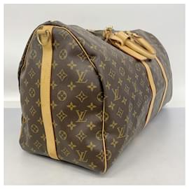 Louis Vuitton-Louis Vuitton Boston Bag Monogram Keepall Bandouliere 55-Brown