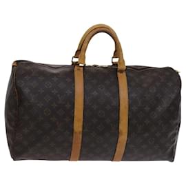 Louis Vuitton-LOUIS VUITTON Monogram Keepall 50 Boston Bag M41426 LV Auth MY369-Monogram
